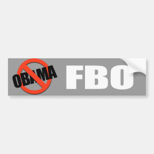 Adesivo Para Carro Anti-Obama - fbo