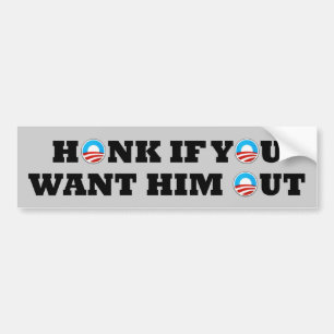Adesivo Para Carro Anti Obama "honk se" autocolantes no vidro