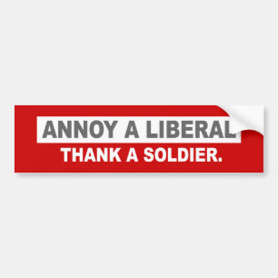 ADESIVO PARA CARRO ANTI-OBAMA- IRRITE UM LIBERAL. AGRADEÇA A UM