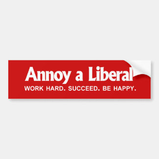 Adesivo Para Carro ANTI-OBAMA- irrite um liberal - duro do trabalho.