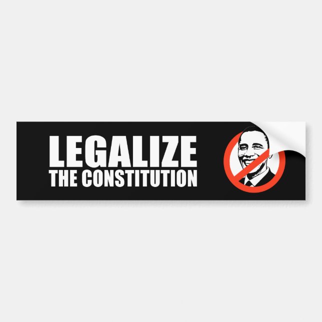 Adesivo Para Carro ANTI-OBAMA- legalize a constituição (Frente)