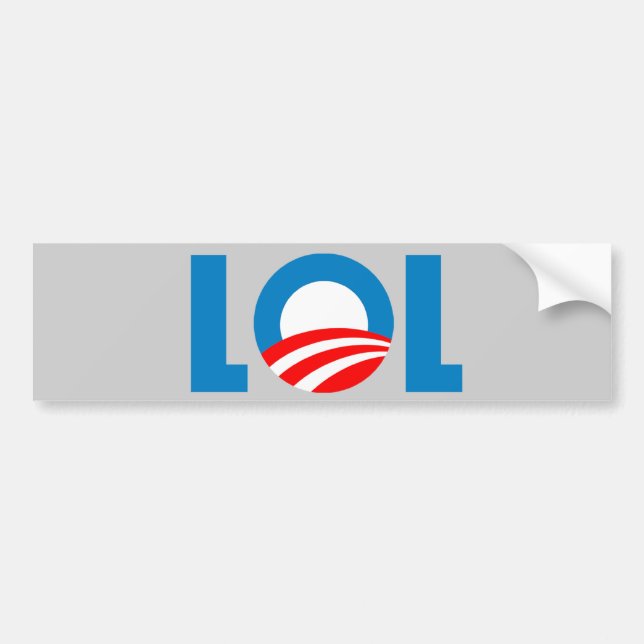 Adesivo Para Carro Anti-Obama - LOL (Frente)