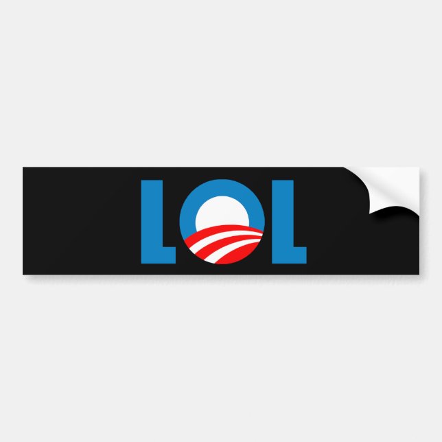Adesivo Para Carro Anti-Obama - LOL (Frente)