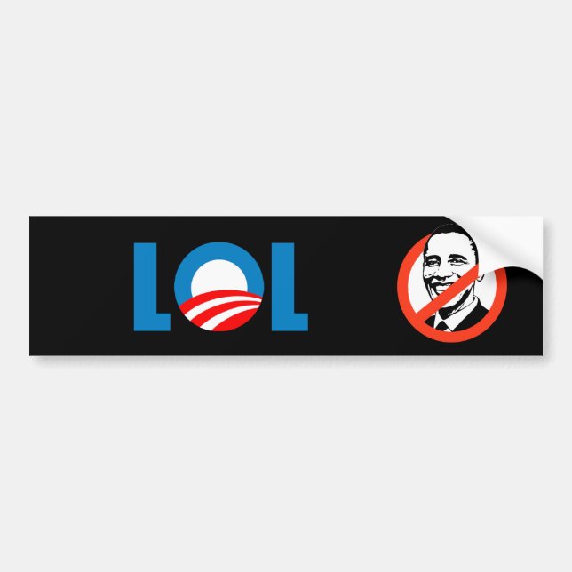 Adesivo Para Carro Anti-Obama - LOL (Frente)