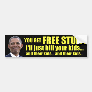 Adesivo Para Carro Anti Obama - material livre - débito