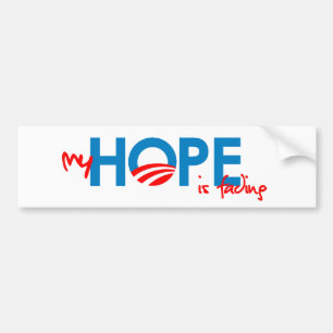 Adesivo Para Carro Anti-Obama - minha ESPERANÇA está desvanecendo-s