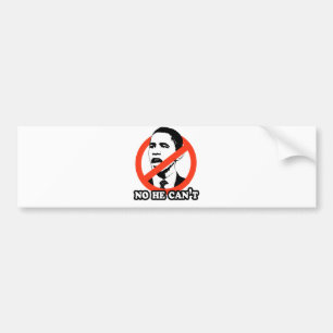 ADESIVO PARA CARRO ANTI-OBAMA/NENHUM NÃO PODE T-SHIRT
