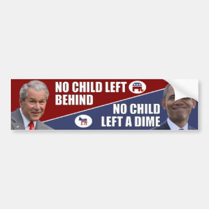 Adesivo Para Carro Anti Obama - nenhuma criança deixou uma moeda de