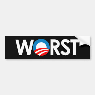 Adesivo Para Carro Anti-Obama - o branco o mais mau