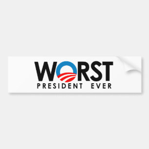 Adesivo Para Carro Anti-Obama - o preto o mais mau do presidente