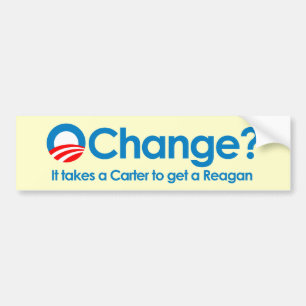 Adesivo Para Carro Anti-Obama - toma um Carter para obter um Reagan