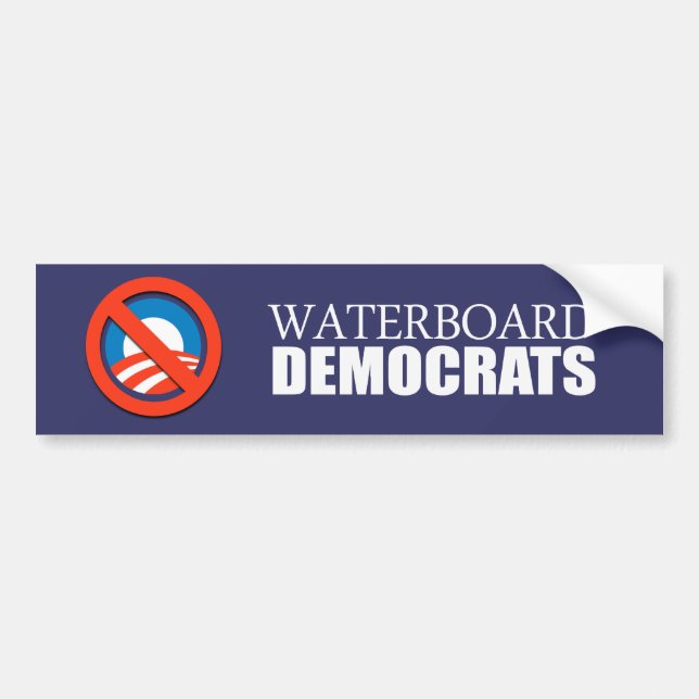 Adesivo Para Carro Anti-Obama - Waterboard Democratas (Frente)