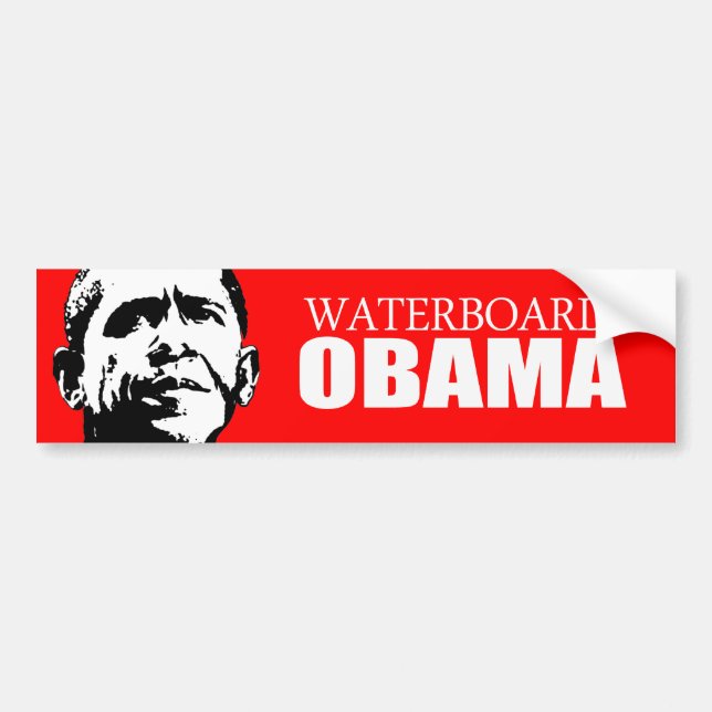 Adesivo Para Carro Anti-Obama - Waterboard Obama (Frente)