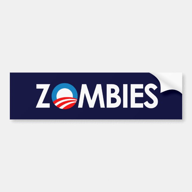 Adesivo Para Carro Anti-Obama - zombis brancos (Frente)