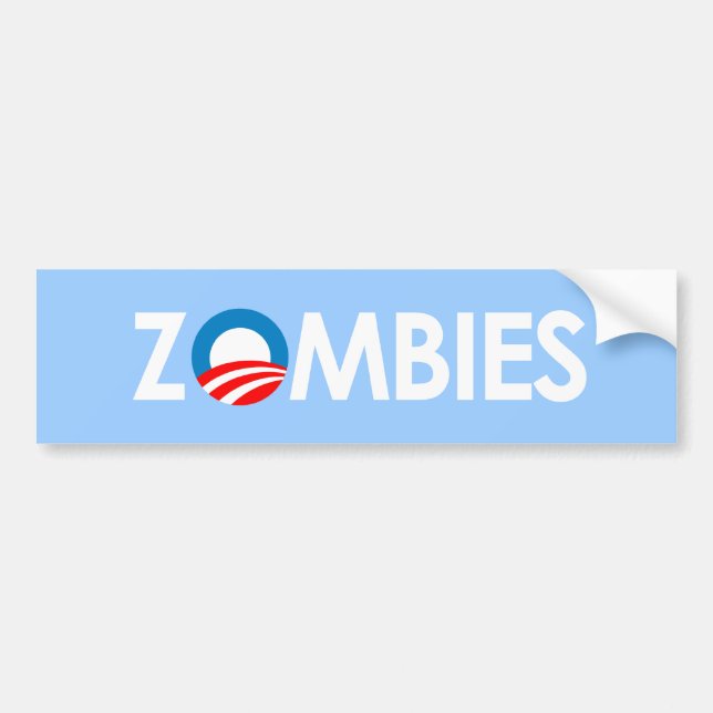 Adesivo Para Carro Anti-Obama - zombis brancos (Frente)