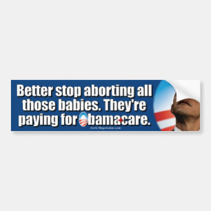 Adesivo Para Carro Anti ObamaCare: Melhore abortos da parada
