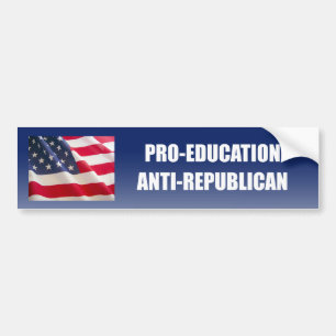Adesivo Para Carro Anti republicano da Pro-Educação