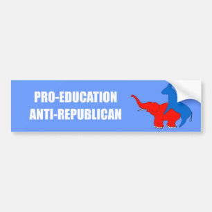 Adesivo Para Carro Anti republicano da Pro-Educação