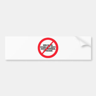 Adesivo Para Carro Anti-Republicanos
