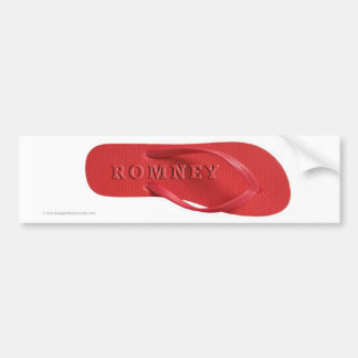 Adesivo Para Carro Anti-Romney flip-flop do vermelho da etiqueta