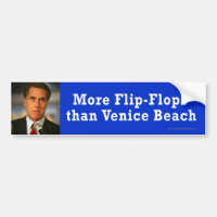 Anti-Romney flip-flops da etiqueta