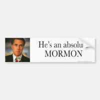 Anti-Romney Mormon do Absolute da etiqueta
