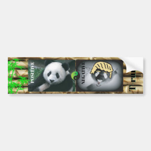 Adesivo Para Carro Anti Trump / Panda,