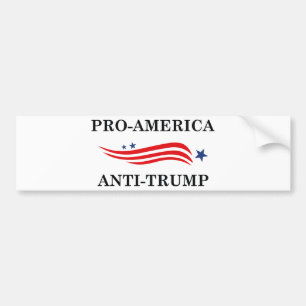 Adesivo Para Carro Anti-Trump Pro-América