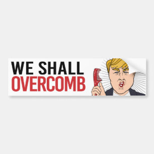 Adesivo Para Carro Anti-Trump - Vamos Supercomb - Humor Liberal -.p