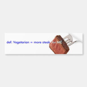 Adesivo Para Carro Anti-Vegetariano