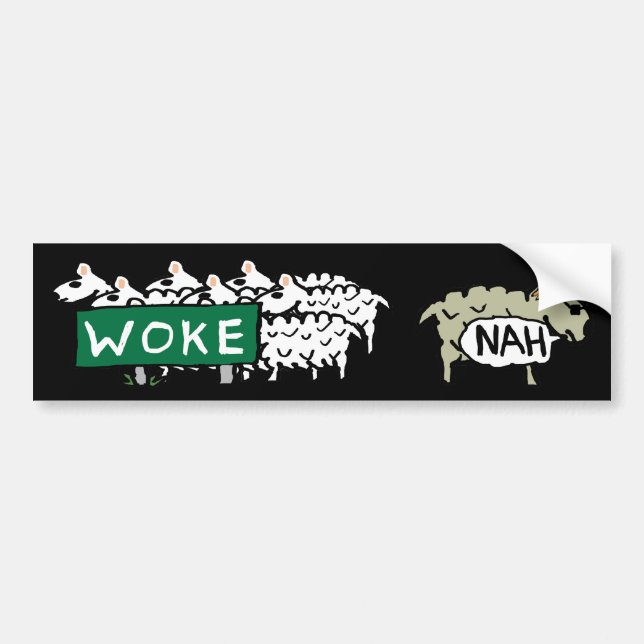 Adesivo Para Carro Anti-Woke Sheep (Frente)