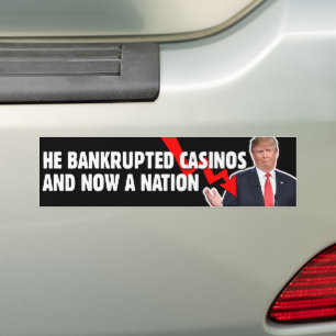 Adesivo Para Carro Anticorpo da Nação de Falência de Casinos Falidos