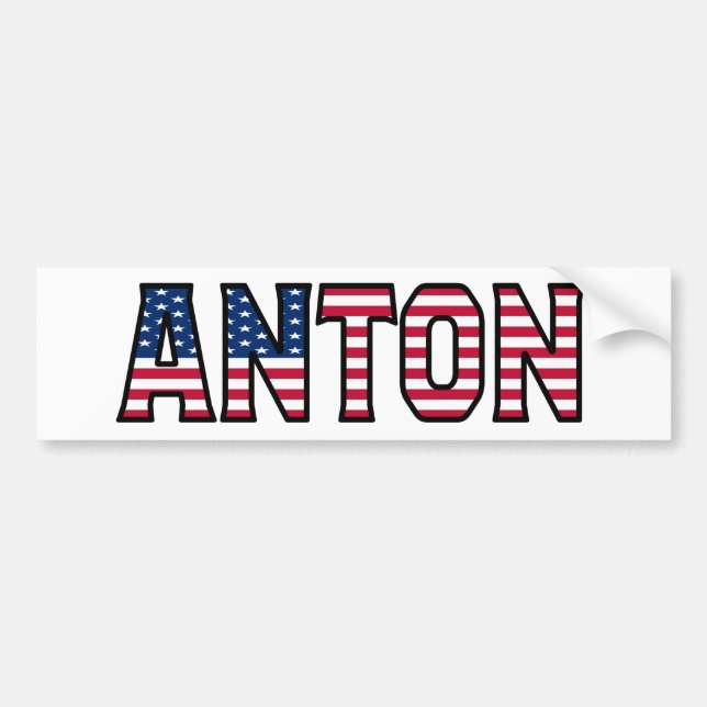 Adesivo Para Carro Anton Name Vorname USA Aufkleber Sticker Auto (Frente)