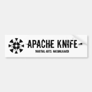 Adesivo Para Carro Apache Kinfe ®️ ™️ 🇺 🇸