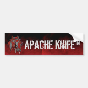 Adesivo Para Carro Apache Kinfe ®️ ™️ 🇺 🇸