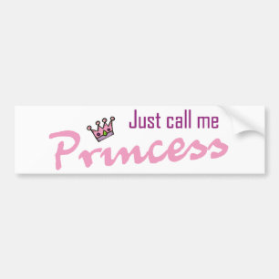Adesivo Para Carro Apenas chame-me princesa