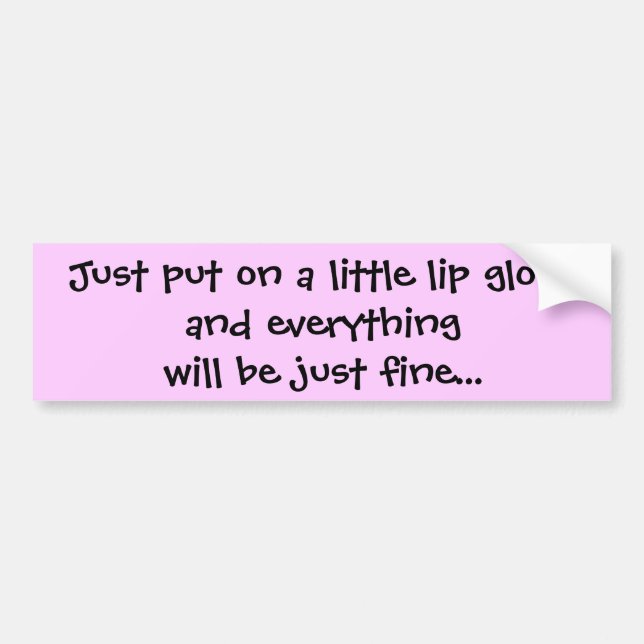 Adesivo Para Carro Apenas pnha sobre um glossand pequeno do bordo (Frente)