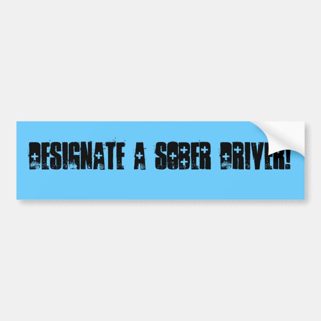 Adesivo Para Carro Aperfeiçoe para pessoas contra condução bêbeda (Frente)