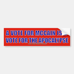 Adesivo Para Carro Apocalipse de McCain