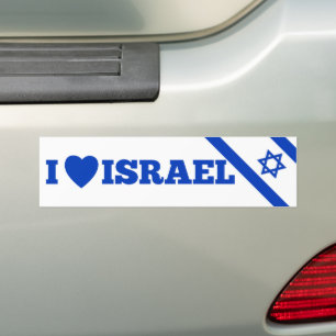 Adesivo Para Carro Apoiar Israel I Love Israel