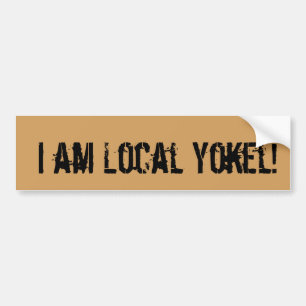 Adesivo Para Carro Apoie seus bloggers locais do Yokel de FC!