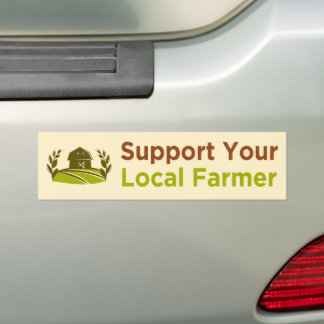 Adesivo Para Carro apoio ao agricultor local