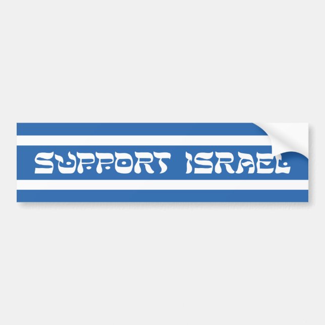 Adesivo Para Carro Apoio Israel (Frente)