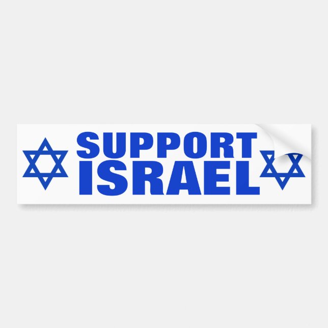 Adesivo Para Carro Apoio Israel (Frente)