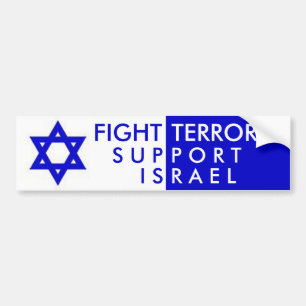 Adesivo Para Carro Apoio Israel do terror da luta