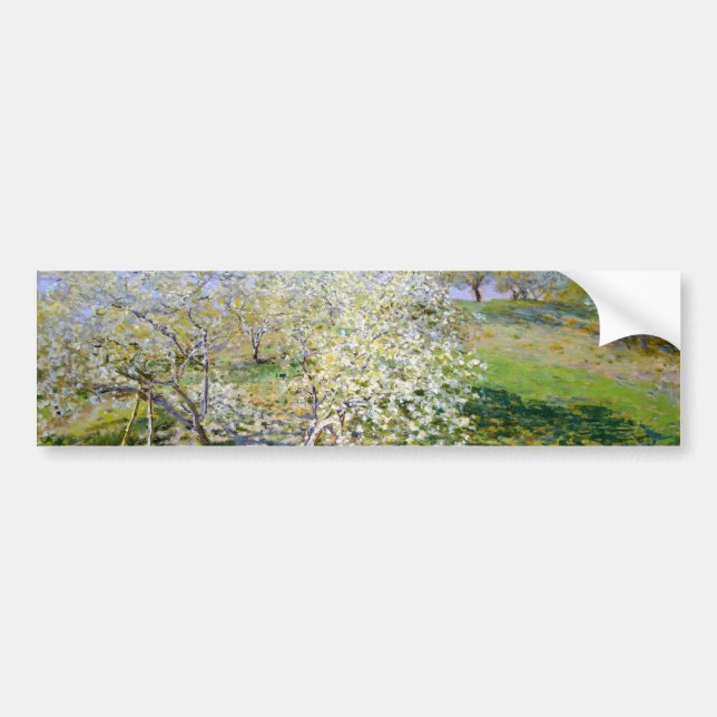 Adesivo Para Carro Apple Trees in Bloom (por Claude Monet) (Frente)