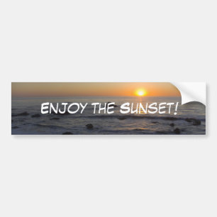 Adesivo Para Carro Aproveite o pôr do sol