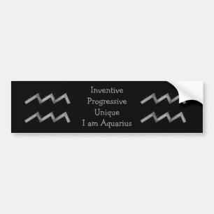 Adesivo Para Carro Aquarius Bumper Sticker