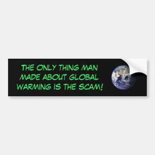 Adesivo Para Carro Aquecimento global Scam