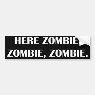 Adesivo Para Carro Aqui, Zombie, Zombie, Zombie, adesivo de carro par